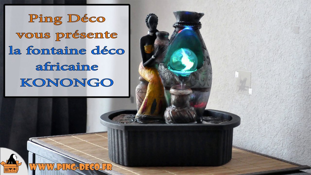 Fontaine décorative africaine KONONGO (WWW.PING-DECO.FR)