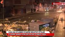 Beyoğlu'nda otobüse molotof