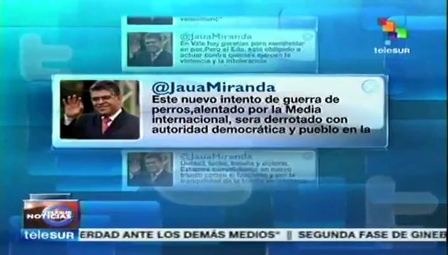 La violencia va en sentido contrario a la democracia, dice Elías Jaua