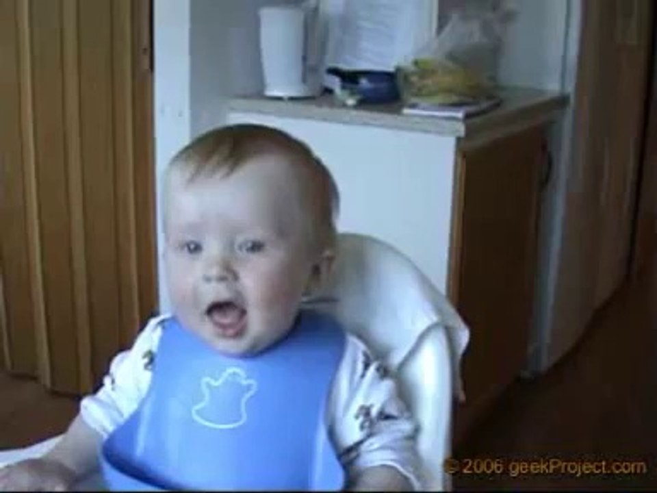 Laughing baby