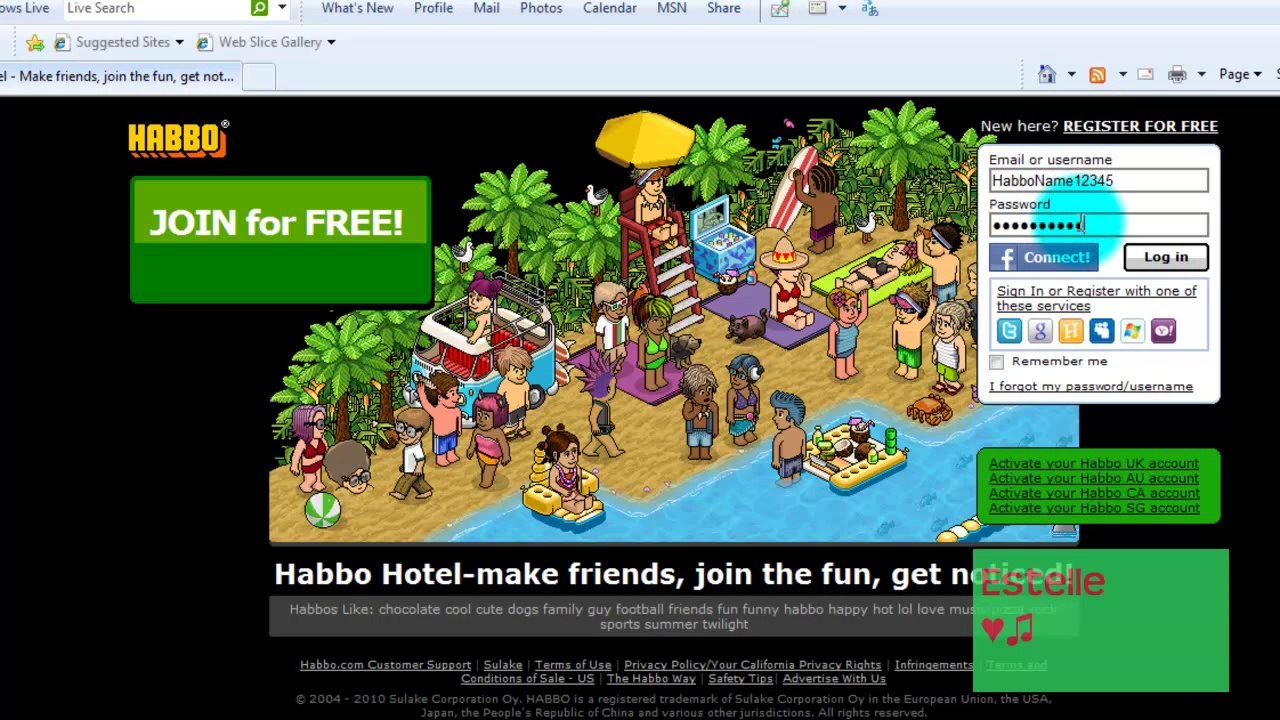 PlayerUp.com - Buy and Sell Accounts - Habbo ~ How To Create An Account