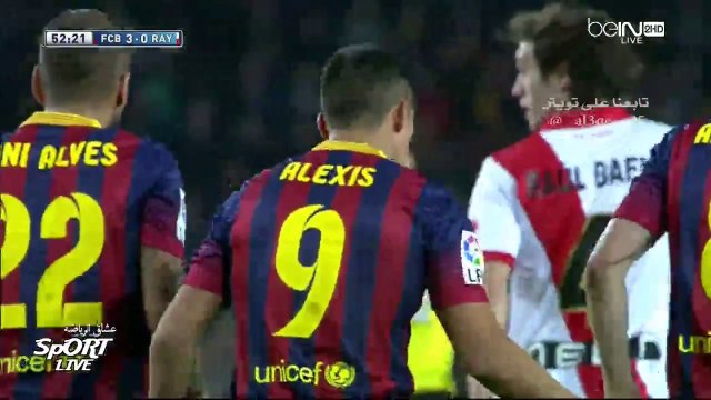 اهداف مبارة برشلونة ورايو فاليكانو 6-0 تعليق حفيظ الدراجي HD