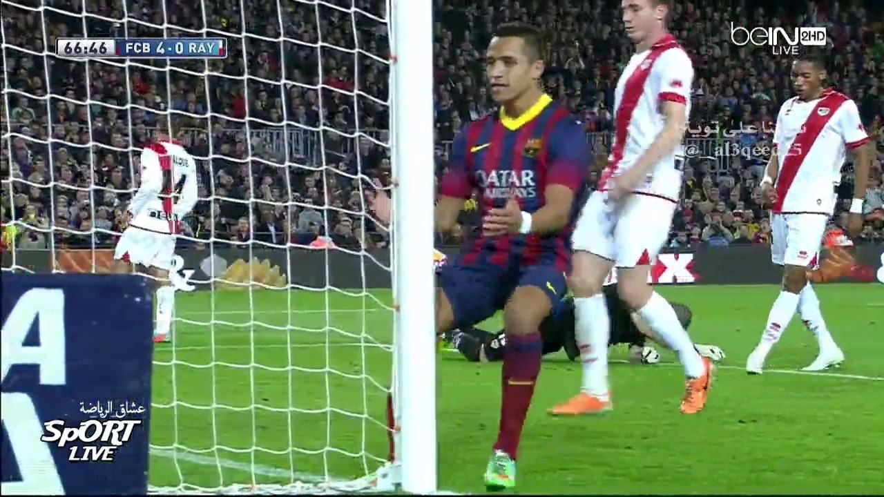 ملخص مبارة برشلونة ورايو فاليكانو 6-0 تعليق حفيظ الدراجي HD