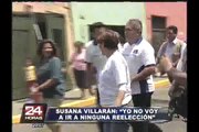 Alcaldesa Susana Villarán negó que vaya a postular a la reelección municipal
