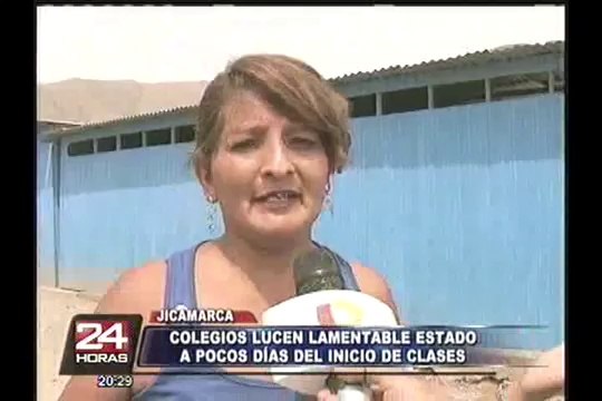 Jicamaraca: colegios en pésimas condiciones a poco de iniciarse las clases