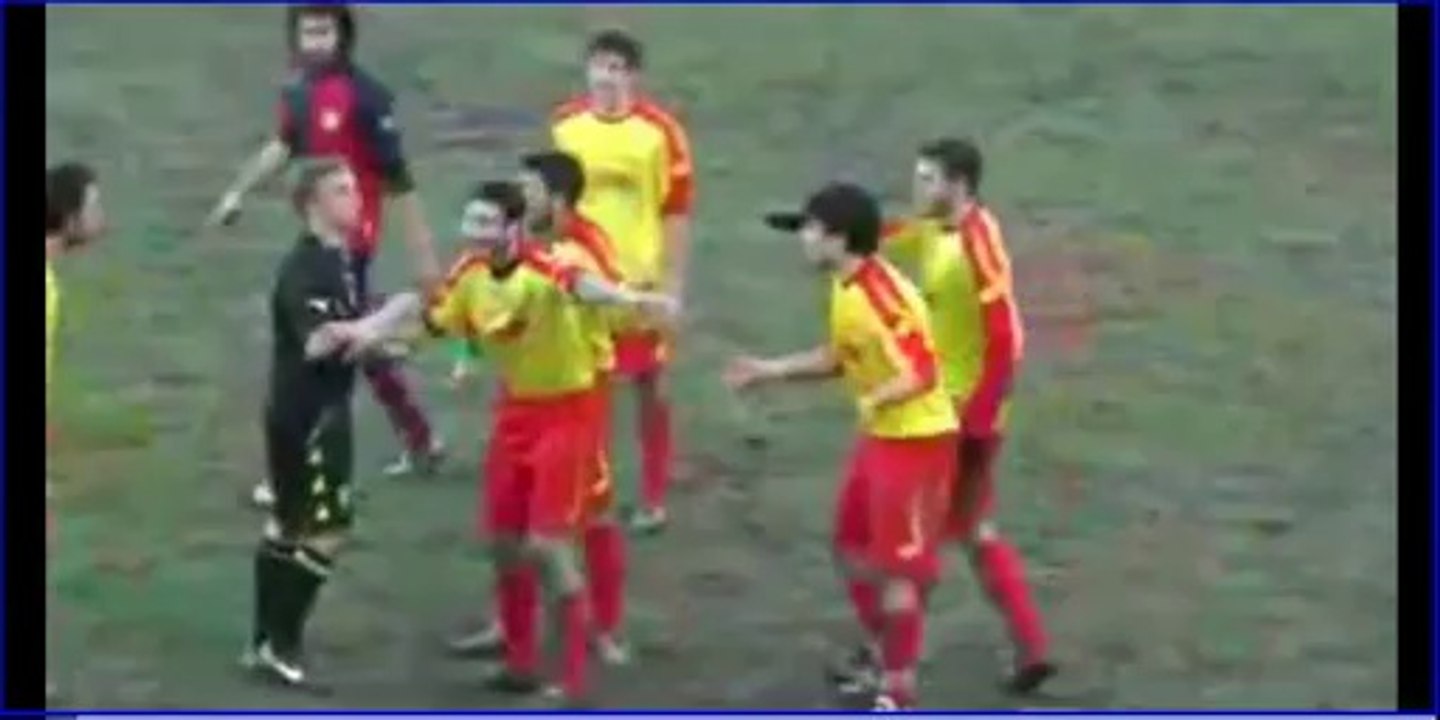Soccer Head Butt Through Plastic