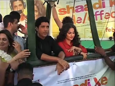 Hot air balloon ride for Vidya and Farhan