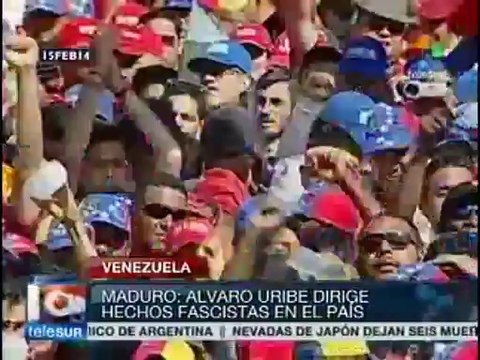 Maduro: Uribe financia corrientes fascistas en Venez
