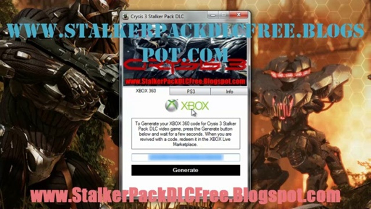 How to Install Crysis 3 Stalker Pack DLC Game Free on Xbox 360 And PS3