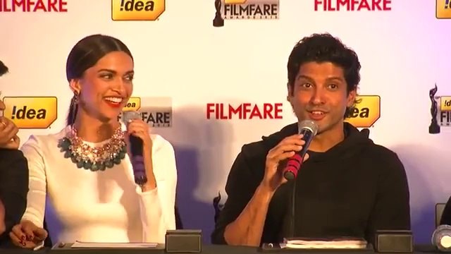 Deepika Padukone & Farhan Akhtar at Filmfare 2014 Special Issue launch