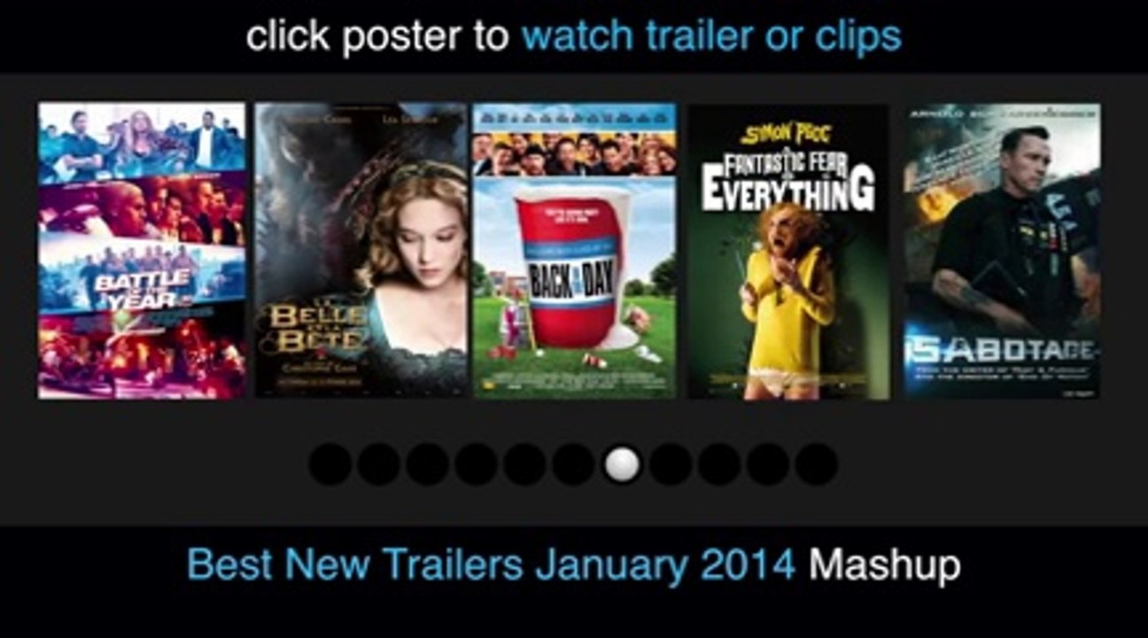 Best New Movie Trailers - January 2014 HD