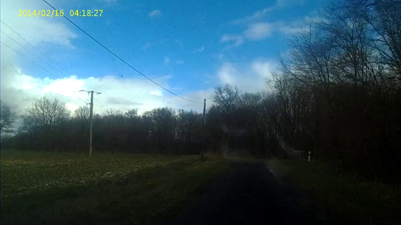 essai de ma nouvelle caméra dans mon chemin avec ma Toyota célica ST