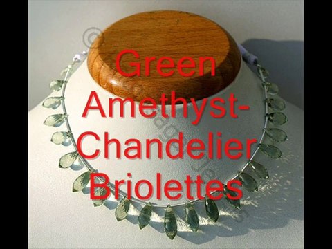 Green Amethyst Gemstone Beads