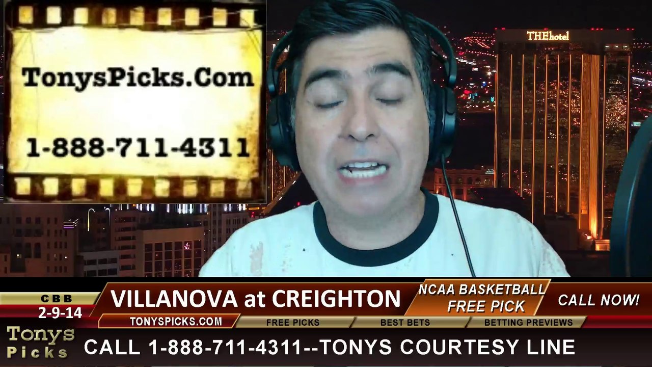 Creighton Blue Jays vs. Villanova Wildcats Pick Prediction NCAA College Basketball Odds Preview 2-16-2014