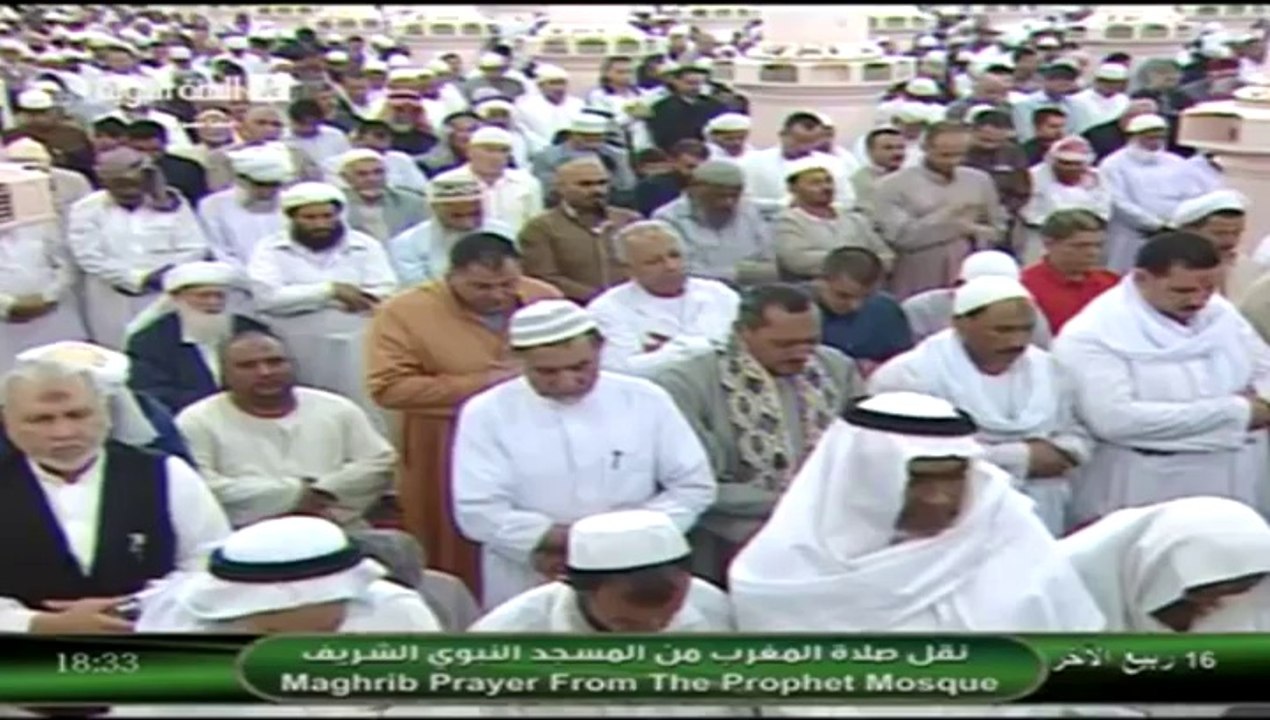 16th February 2014 Madeenah Maghrib led by Sheikh Bu'ayjaan