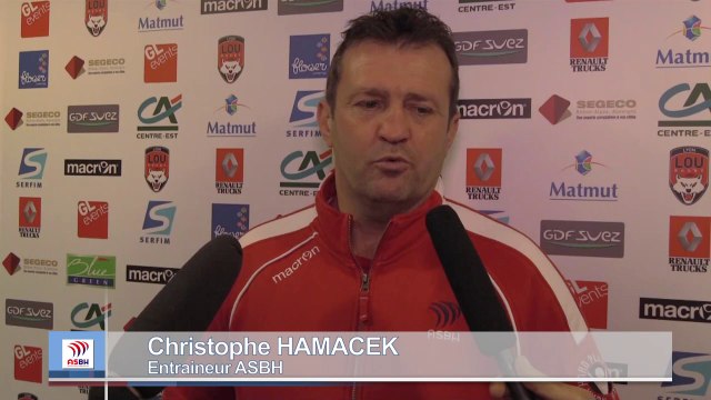 20e journée de Pro D2 ASBH Lyon Réaction Christophe Hamacek