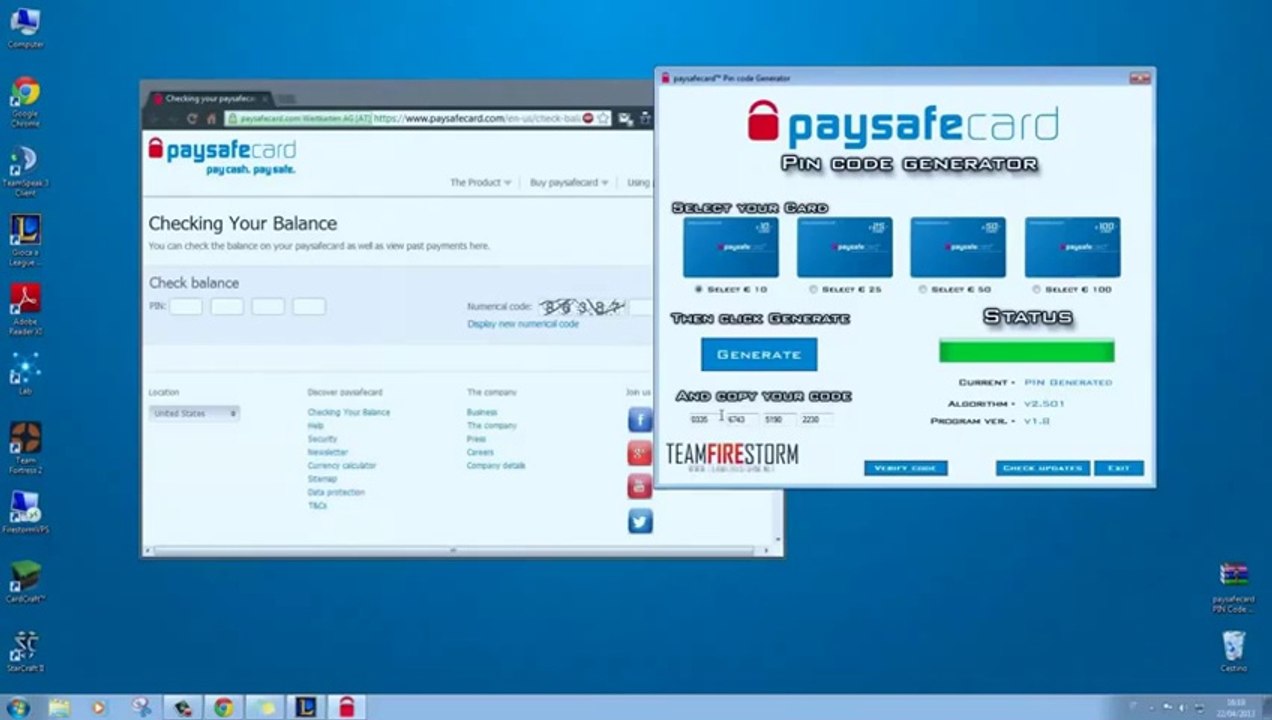 Paysafecard Code Generator Free download Feb 2014