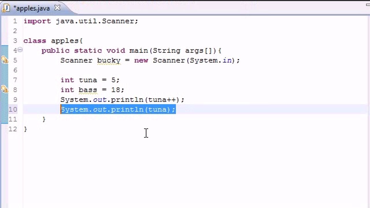 Java Tutorial 9 - increment operators