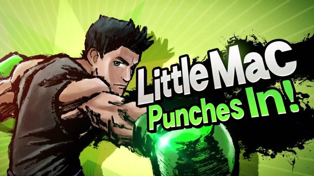 Punch Out's Little Mac enters the Super Smash Bros. battle arena.