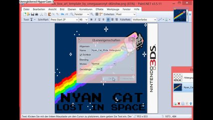 Nyan Cat: Lost in Space 3DS Boxart (Speedart)