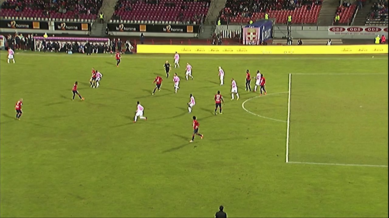 But Ryan MENDES (90ème +3) - Evian TG FC - LOSC Lille - (2-2) - 16/02/14 - (ETG-LOSC)