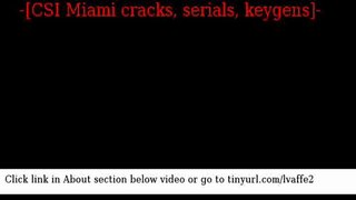 CSI Miami cracks serials keygens