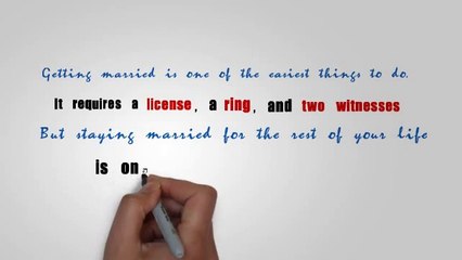 What Makes Marriage Last?