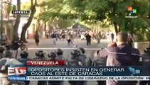 Grupos violentos causan nuevos desmanes en Venezuela