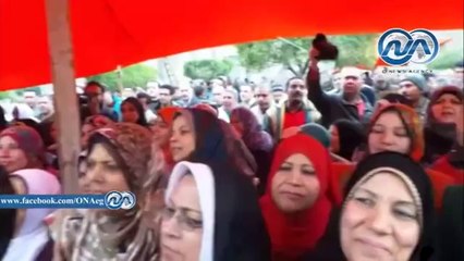 أضراب عمال المحلة لليوم السادس على التوالي