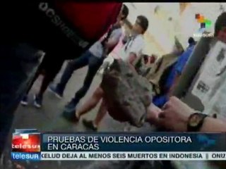 Maduro presentes pruebas de violencia fascista en Caracas