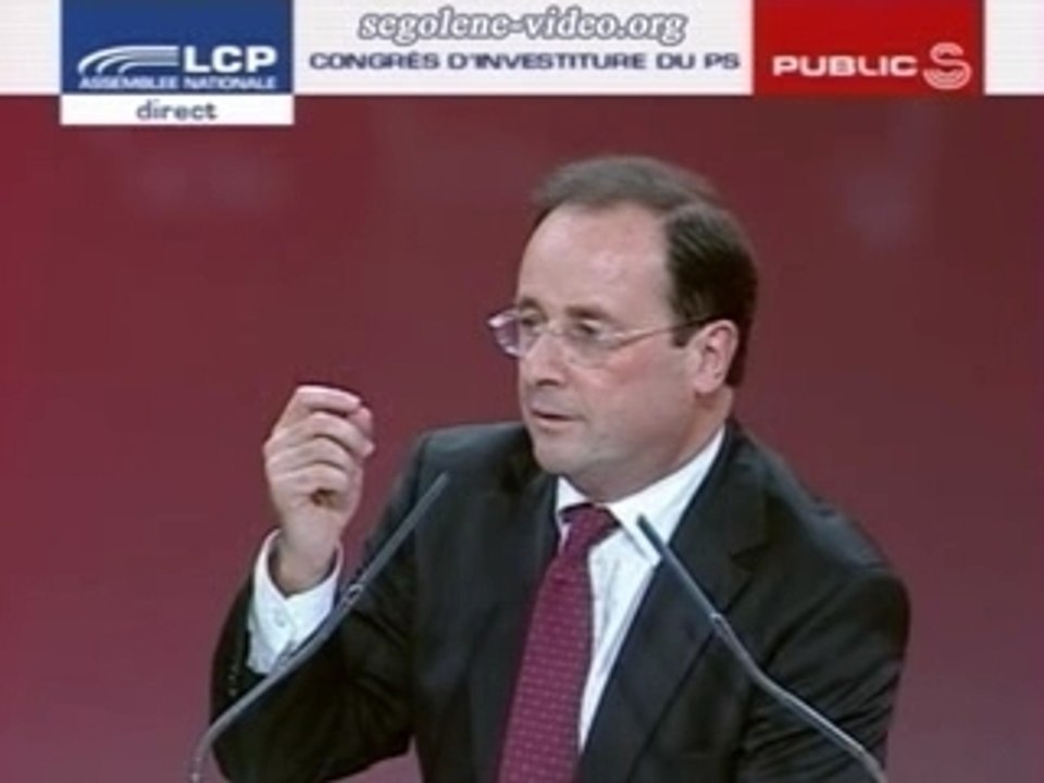 François Hollande - discours de cloture