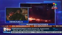 Grupos violentos asedian sede de Venezolana de Televisión por 5to día