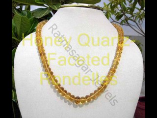 Honey Quartz Gemstone Beads