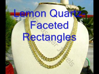 Lemon Quartz Gemstone Beads