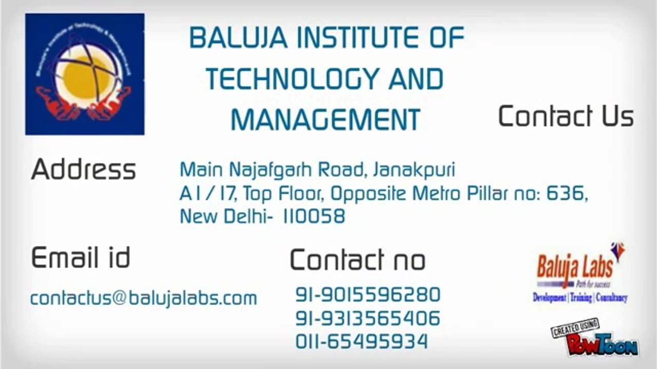 JAVA Course Presentation by Baluja Labs