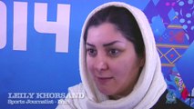 The first female Iranian journalist at Winter Olympic Games