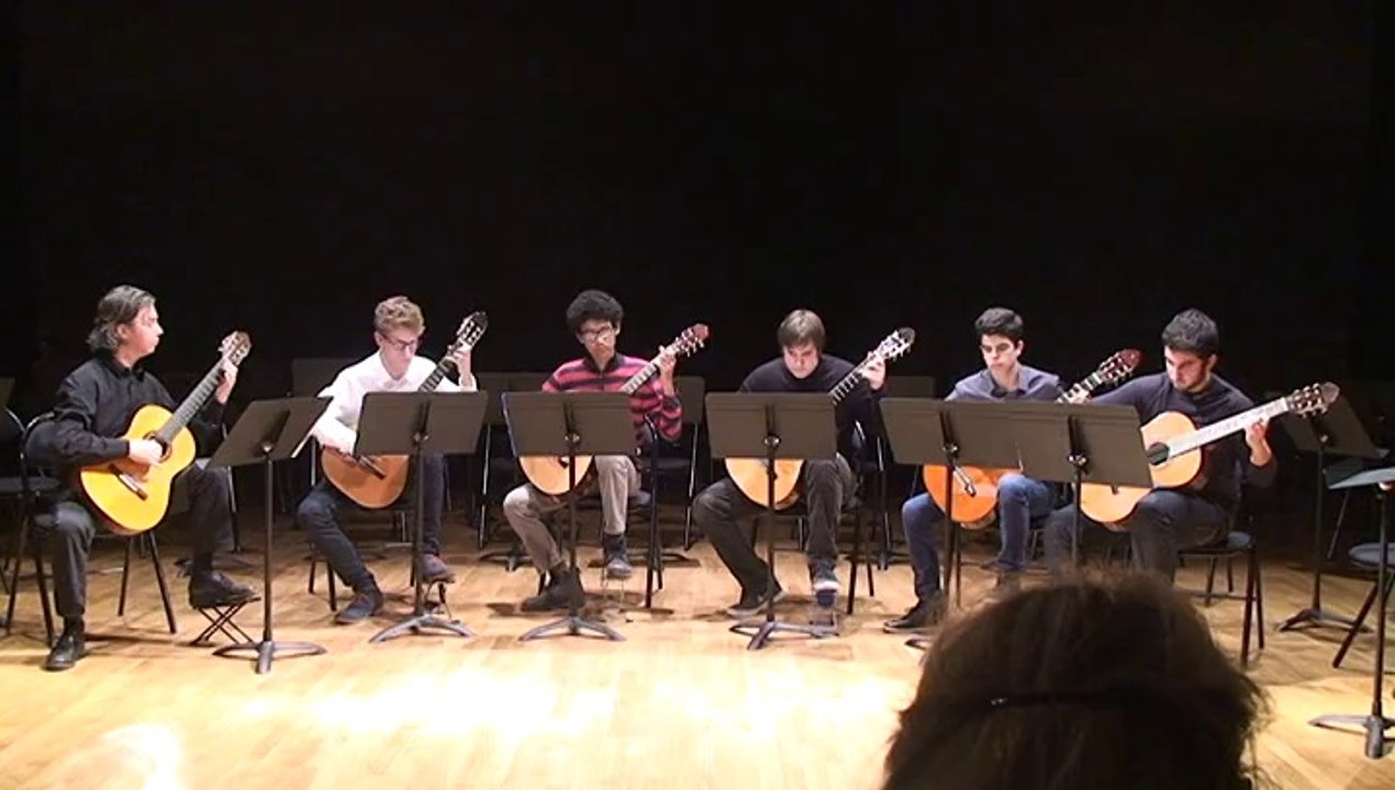 Gabriel Pires Silva en concert avec sa classe guitarre
