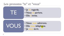 Learn French #Unit 3 #Lesson I = Les pronoms ”te” et ”vous”