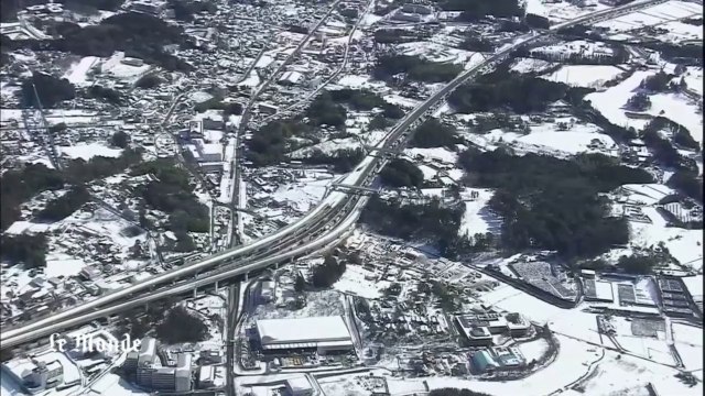 Vu du ciel : le Japon sous un épais manteau de neige mortel