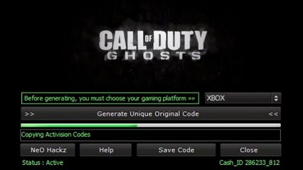 Call Of Duty Ghost Key generator