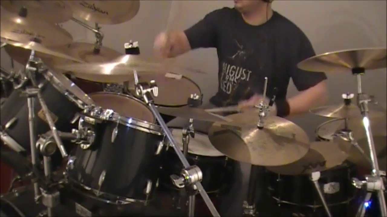 August Burns Red white washed drum cover