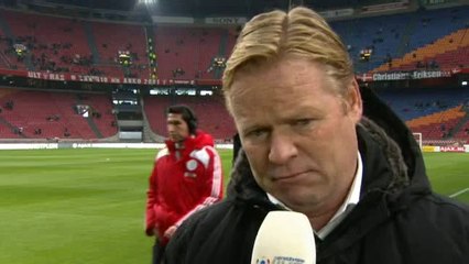 20-01-2013 Koeman vooraf aan Ajax – Feyenoord