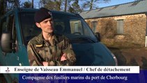 Fusiliers marins Cherbourg - entraînement infanterie Saint-Cyr Coëtquidan 11 02 14.mpeg