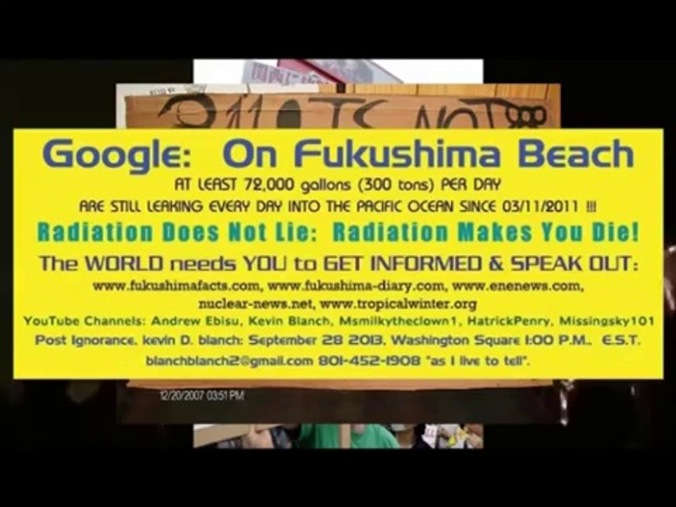Fukushima- I See Fire. Let the people know on 3-11-14  remixed