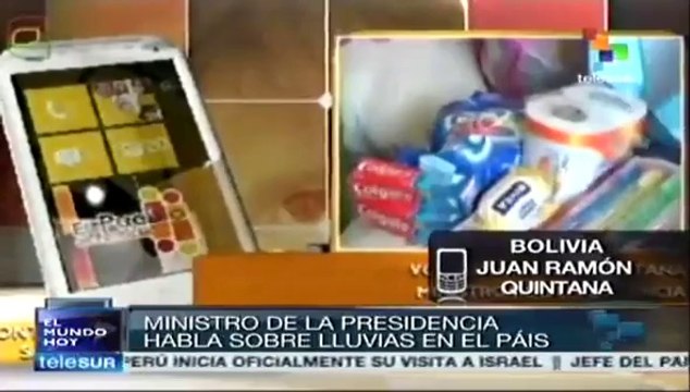 Gobierno boliviano garantiza atención médica a afectados por lluvias