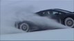 Skiing with a Lamborghini Gallardo! Crazy...