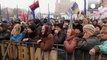 Bernard-Henri Lévy apporte son soutien aux manifestants de Kiev (Euronews, le 10 février 2014)