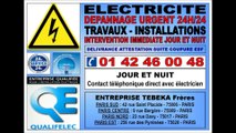 ELECTRICITE GENERALE PARIS 16eme - 0142460048 - ELECTRICIEN AGREE - PERMANENCE DEPANNAGE 24/24 7/7