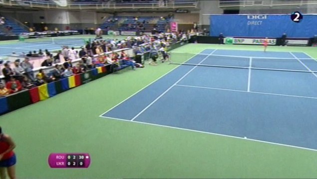 Sorana Cirstea - Olga Savchuk (Fed Cup 2014 - Group I Play-off) Set 1