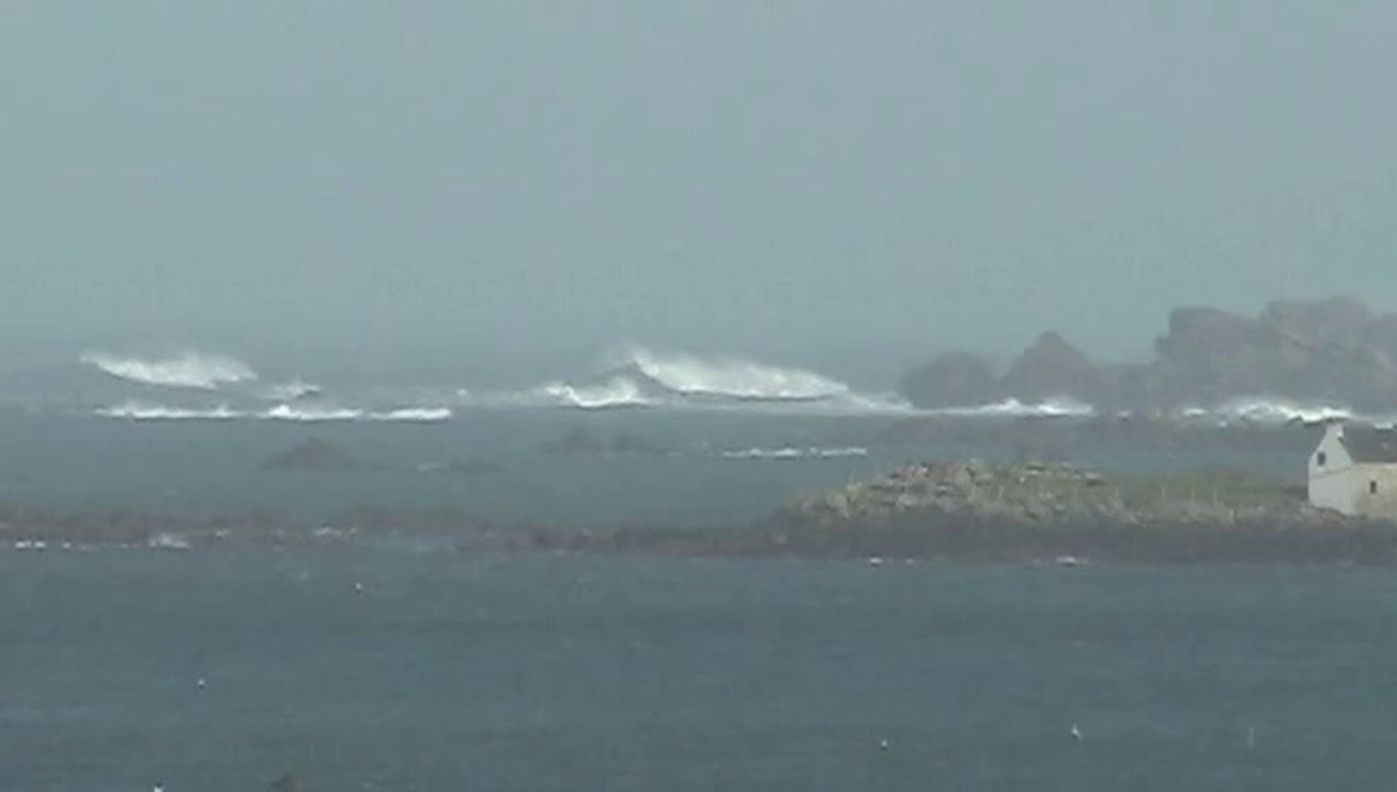 tempête sur l'Aber Wrac'h (janvier et  février 2014)